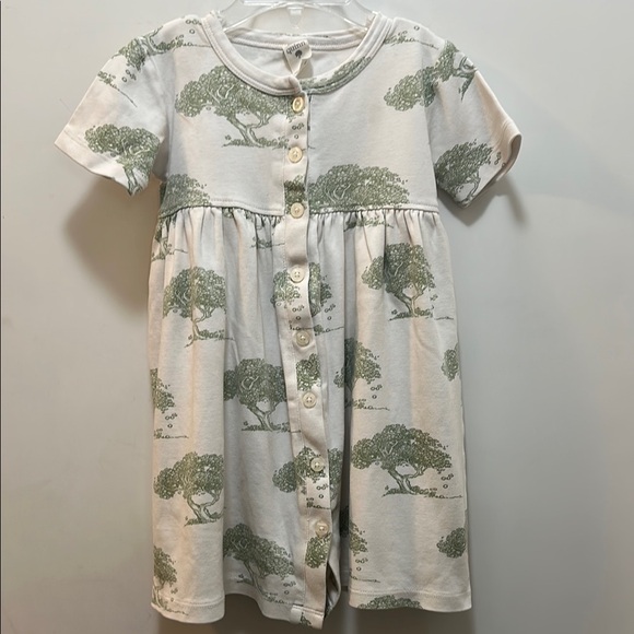 Quinn Other - Kate Quinn Organic Green Tree Print Button Down Dress Size 4T